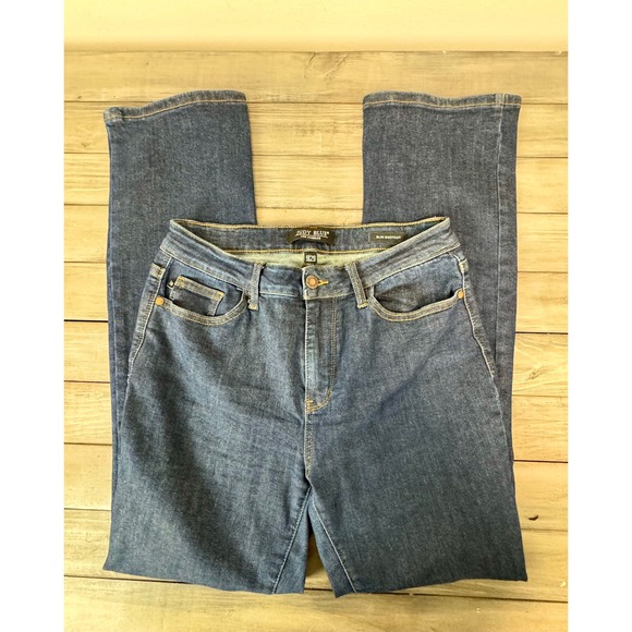 Judy Blue Long Tall Hi Rise Slim Bootcut Jeans Dark Wash Denim Size 29 x 31 - Picture 10 of 10